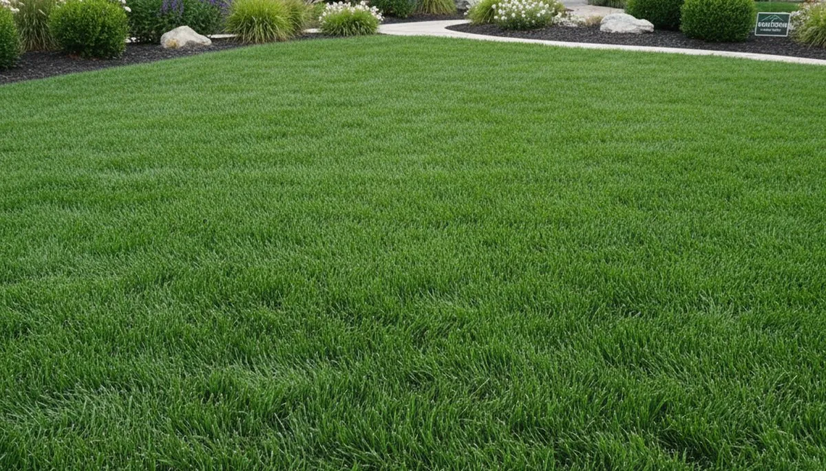 Lush green lawn with dense turf showing expert lawn care results by landscapers in Reno, NV